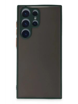 Newface Samsung Galaxy S22 Ultra Kılıf Montreal Silikon Kapak - Yeşil