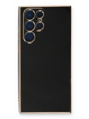 Newface Samsung Galaxy S22 Ultra Kılıf Volet Silikon - Siyah