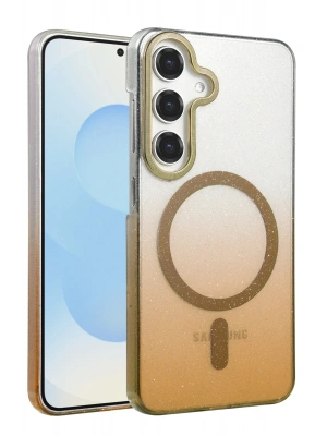 Newface Samsung Galaxy S23 FE Glossy Magsafe Kapak - Çöl Titanyum