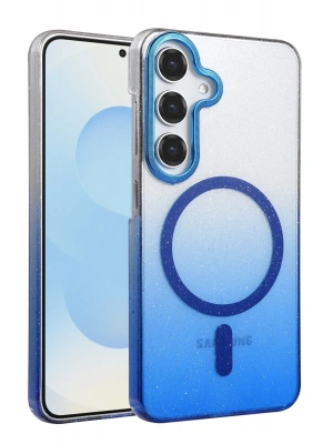 Newface Samsung Galaxy S23 FE Glossy Magsafe Kapak - Mavi