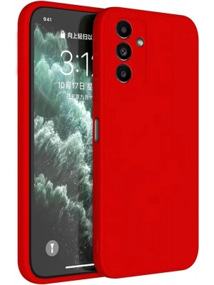 Newface Samsung Galaxy S23 FE Kılıf First Silikon - Kırmızı