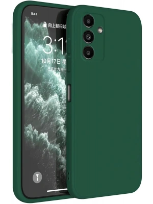 Newface Samsung Galaxy S23 FE Kılıf First Silikon - Koyu Yeşil