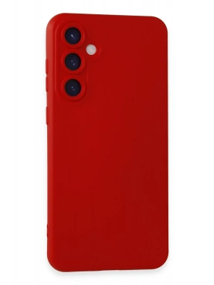 Newface Samsung Galaxy S23 FE Kılıf Nano içi Kadife Silikon - Kırmızı