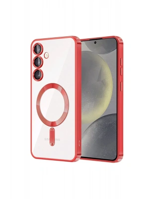 Newface Samsung Galaxy S23 Kılıf Kross Magneticsafe Kapak - Kırmızı