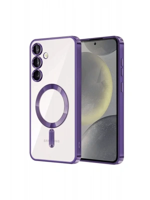 Newface Samsung Galaxy S23 Kılıf Kross Magneticsafe Kapak - Mor