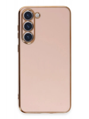 Newface Samsung Galaxy S23 Kılıf Volet Silikon - Pembe