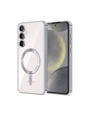 Newface Samsung Galaxy S23 Plus Kılıf Kross Magneticsafe Kapak - Gümüş