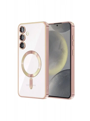 Newface Samsung Galaxy S23 Plus Kılıf Kross Magneticsafe Kapak - Rose