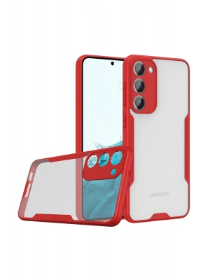 Newface Samsung Galaxy S23 Plus Kılıf Platin Silikon - Kırmızı