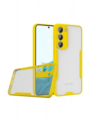 Newface Samsung Galaxy S23 Plus Kılıf Platin Silikon - Sarı