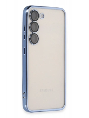 Newface Samsung Galaxy S23 Plus Kılıf Razer Lensli Silikon - Açık Mavi