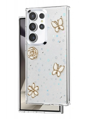 Newface Samsung Galaxy S23 Ultra Fiyonk Desenli Kapak - Desen 10