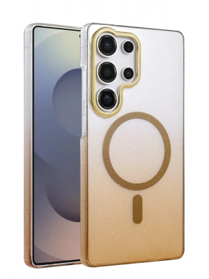 Newface Samsung Galaxy S23 Ultra Glossy Magsafe Kapak - Çöl Titanyum