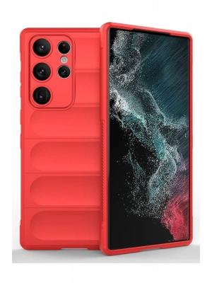 Newface Samsung Galaxy S23 Ultra Kılıf Optimum Silikon - Kırmızı
