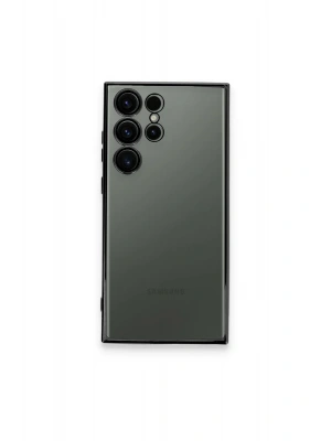 Newface Samsung Galaxy S23 Ultra Kılıf Razer Lensli Silikon - Siyah