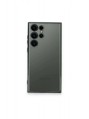 Newface Samsung Galaxy S23 Ultra Kılıf Razer Lensli Silikon - Yeşil