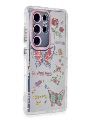 Newface Samsung Galaxy S23 Ultra Kılıf Reflexion Desenli Kapak - Desen 8