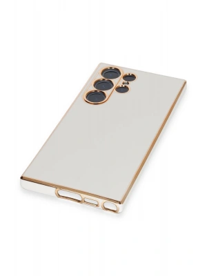 Newface Samsung Galaxy S23 Ultra Kılıf Volet Silikon - Beyaz