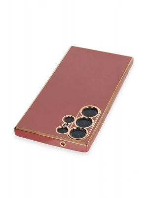 Newface Samsung Galaxy S23 Ultra Kılıf Volet Silikon - Kırmızı