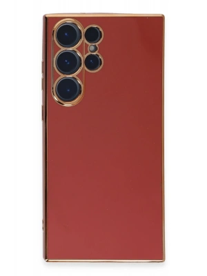 Newface Samsung Galaxy S23 Ultra Kılıf Volet Silikon - Kırmızı