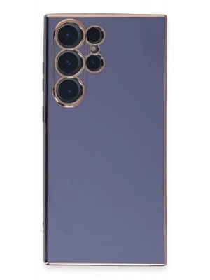 Newface Samsung Galaxy S23 Ultra Kılıf Volet Silikon - Mavi