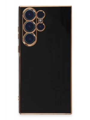 Newface Samsung Galaxy S23 Ultra Kılıf Volet Silikon - Siyah