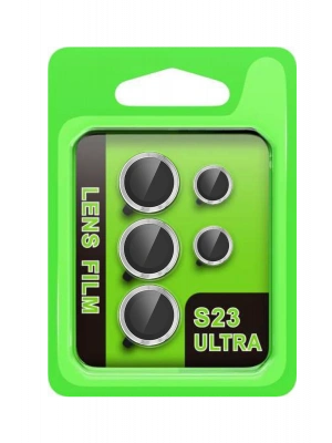 Newface Samsung Galaxy S23 Ultra Raze Metal Kamera Lens - Gümüş