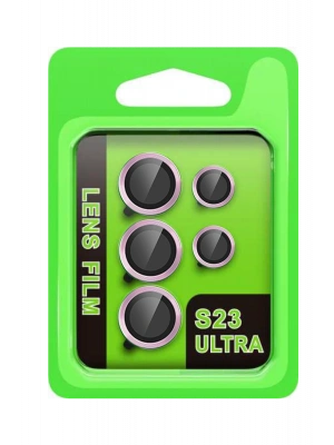 Newface Samsung Galaxy S23 Ultra Raze Metal Kamera Lens - Lila