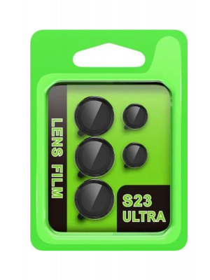 Newface Samsung Galaxy S23 Ultra Raze Metal Kamera Lens - Siyah