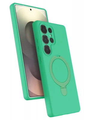Newface Samsung Galaxy S23 Ultra Regal Magsafe Standlı Kapak - Yeşil