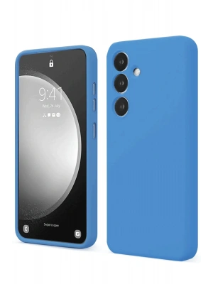 Newface Samsung Galaxy S24 FE Kılıf First Silikon - Mavi