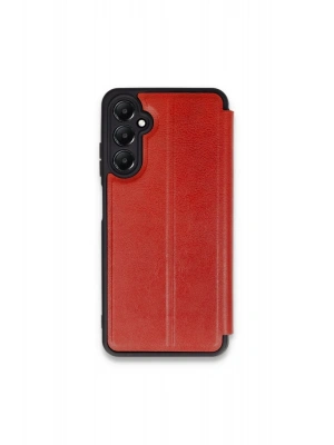 Newface Samsung Galaxy S24 FE Kılıf Flip Cover - Kırmızı