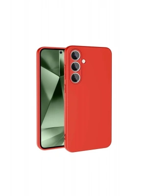 Newface Samsung Galaxy S24 FE Kılıf Nano içi Kadife Silikon - Kırmızı