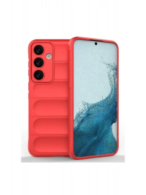 Newface Samsung Galaxy S24 FE Kılıf Optimum Silikon - Kırmızı