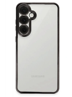 Newface Samsung Galaxy S24 FE Kılıf Razer Lensli Silikon - Siyah