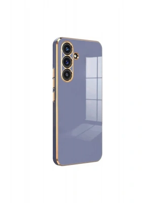 Newface Samsung Galaxy S24 FE Kılıf Volet Silikon - Mavi