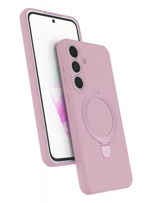 Newface Samsung Galaxy S24 FE Regal Magsafe Standlı Kapak - Açık Pembe