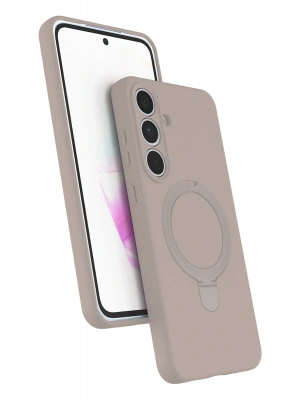 Newface Samsung Galaxy S24 FE Regal Magsafe Standlı Kapak - Çöl Titanyum