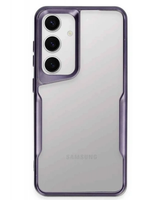 Newface Samsung Galaxy S24 Kılıf Boyi Silikon Kapak - Derin Mor