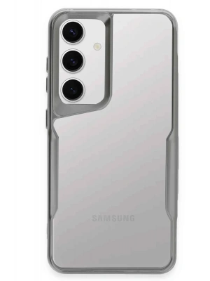 Newface Samsung Galaxy S24 Kılıf Boyi Silikon Kapak - Gümüş