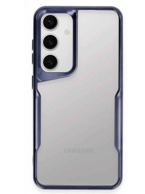 Newface Samsung Galaxy S24 Kılıf Boyi Silikon Kapak - Lacivert