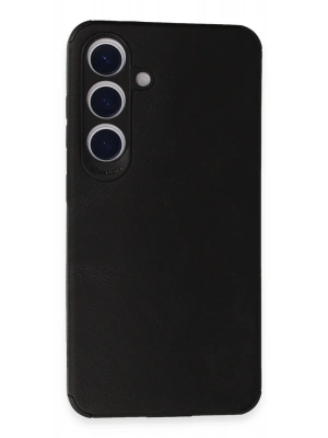 Newface Samsung Galaxy S24 Kılıf Loop Deri Silikon - Siyah