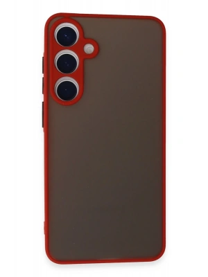 Newface Samsung Galaxy S24 Kılıf Montreal Silikon Kapak - Kırmızı