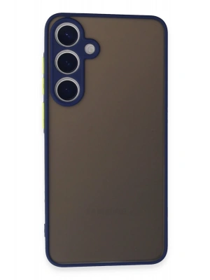 Newface Samsung Galaxy S24 Kılıf Montreal Silikon Kapak - Lacivert