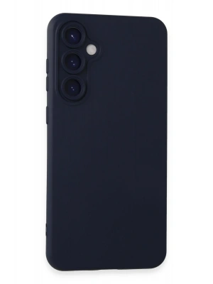 Newface Samsung Galaxy S24 Kılıf Nano içi Kadife Silikon - Lacivert