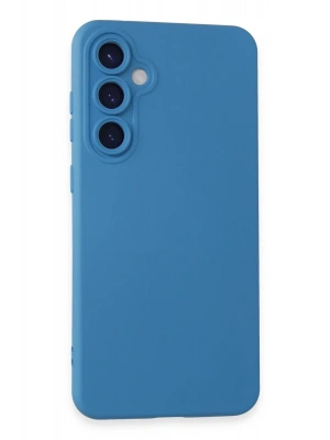 Newface Samsung Galaxy S24 Kılıf Nano içi Kadife Silikon - Mavi