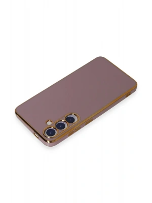 Newface Samsung Galaxy S24 Kılıf Volet Silikon - Mor