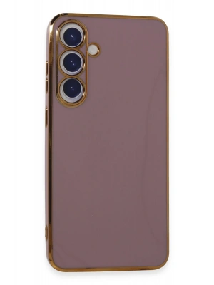 Newface Samsung Galaxy S24 Kılıf Volet Silikon - Mor