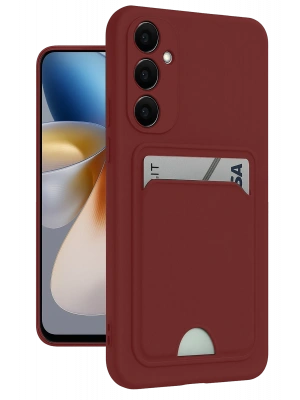 Newface Samsung Galaxy S24 Plus Kelvin Kartvizitli Silikon - Bordo