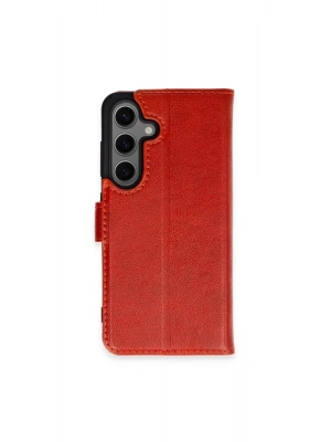 Newface Samsung Galaxy S24 Plus Kılıf Trend S Plus Kapaklı Kılıf - Kırmızı